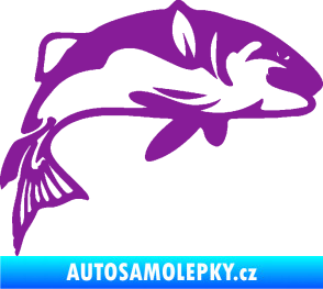 Samolepka Ryba 010 pravá fialová
