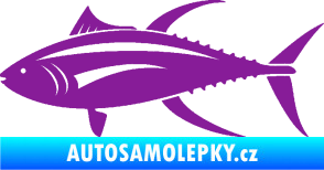 Samolepka Ryba 013 levá tuňák fialová