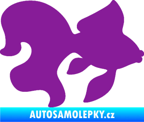 Samolepka Ryba 019 pravá závojnatka fialová