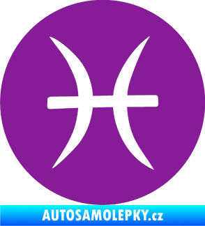 Samolepka Ryby 001 - horoskop fialová