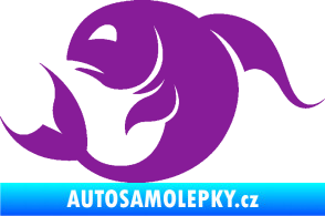 Samolepka Ryby 002 levá fialová