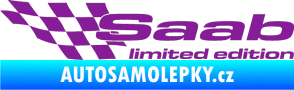 Samolepka Saab limited edition levá fialová