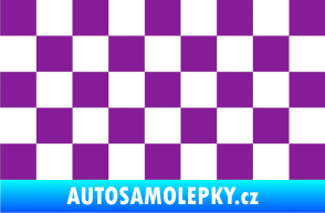 Samolepka Šachovnice 001 fialová
