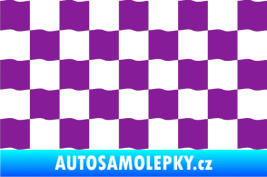 Samolepka Šachovnice 003 fialová