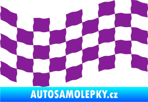 Samolepka Šachovnice 008 fialová