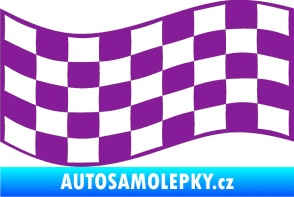 Samolepka Šachovnice 010 fialová