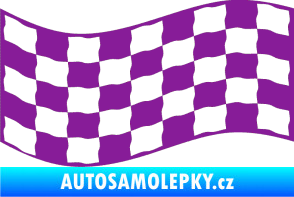 Samolepka Šachovnice 012 fialová