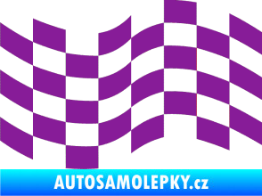 Samolepka Šachovnice 022 fialová
