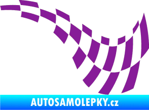 Samolepka Šachovnice 035 fialová