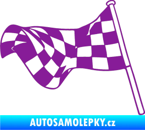 Samolepka Šachovnice 052 fialová