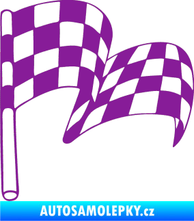 Samolepka Šachovnice 054 fialová