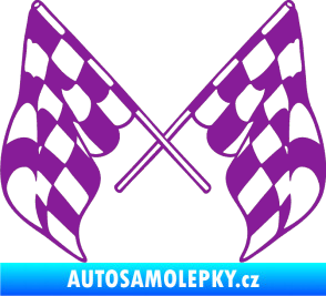Samolepka Šachovnice 070 fialová