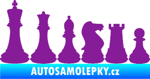 Samolepka Šachy 001 levá fialová