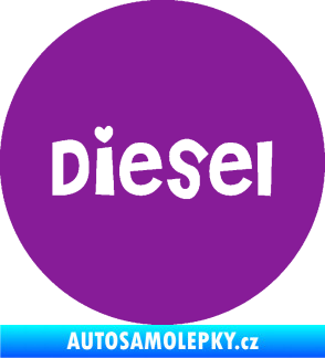 Samolepka Samolepka na víčko od nádrže 006 diesel fialová