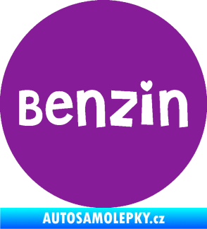 Samolepka Samolepka na víčko od nádrže 008 benzín fialová