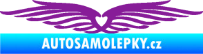 Samolepka Samolepka na zadní okno 002 srdce fialová
