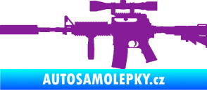 Samolepka Samopal 006 levá fialová
