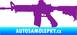 Samolepka Samopal 009 levá fialová