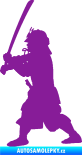 Samolepka Samuraj 001 levá fialová