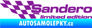 Samolepka Sandero limited edition levá fialová