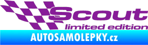 Samolepka Scout limited edition levá fialová