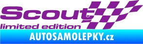 Samolepka Scout limited edition pravá fialová