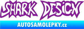 Samolepka Shark design fialová