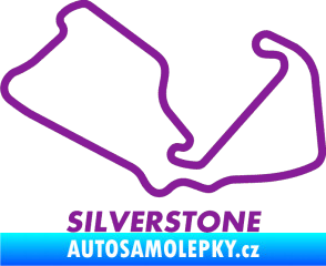 Samolepka Okruh Silverstone 2 fialová
