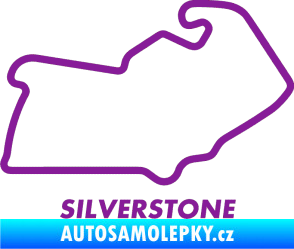 Samolepka Okruh Silverstone fialová
