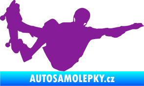 Samolepka Skateboard 007 pravá fialová