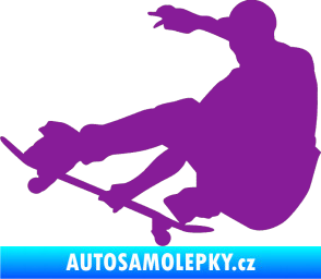 Samolepka Skateboard 009 levá fialová