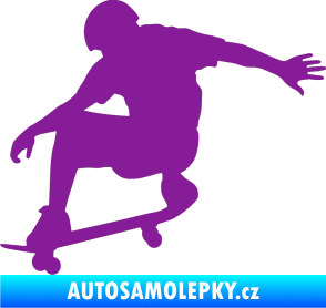 Samolepka Skateboard 012 levá fialová
