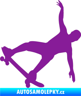 Samolepka Skateboard 013 levá fialová