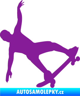 Samolepka Skateboard 013 pravá fialová
