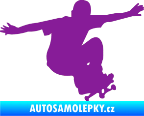 Samolepka Skateboard 014 pravá fialová