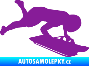 Samolepka Skeleton 002 pravá fialová