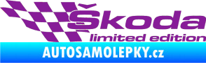 Samolepka Škoda limited edition levá fialová