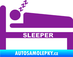 Samolepka Sleeper fialová