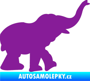 Samolepka Slon 022 pravá fialová