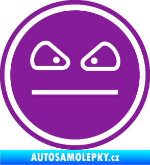 Samolepka Smajlík 002  fialová