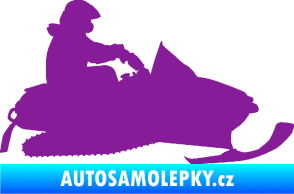 Samolepka Sněžný skútr 002 pravá fialová