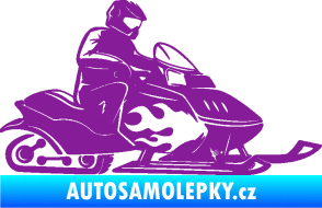 Samolepka Sněžný skútr pravá fialová