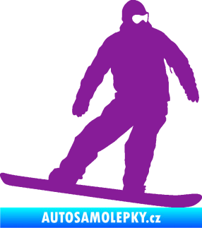 Samolepka Snowboard 034 pravá fialová