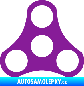 Samolepka Spinner fialová