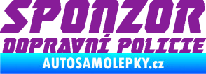 Samolepka Sponzor dopravní policie 002 fialová