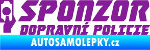 Samolepka Sponzor dopravní policie 004 fialová