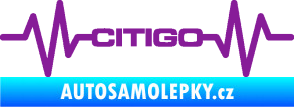 Samolepka Srdeční tep 033 Citigo fialová