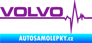 Samolepka Srdeční tep 037 levá Volvo fialová