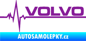 Samolepka Srdeční tep 037 pravá Volvo fialová