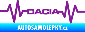 Samolepka Srdeční tep 044 levá Dacia fialová